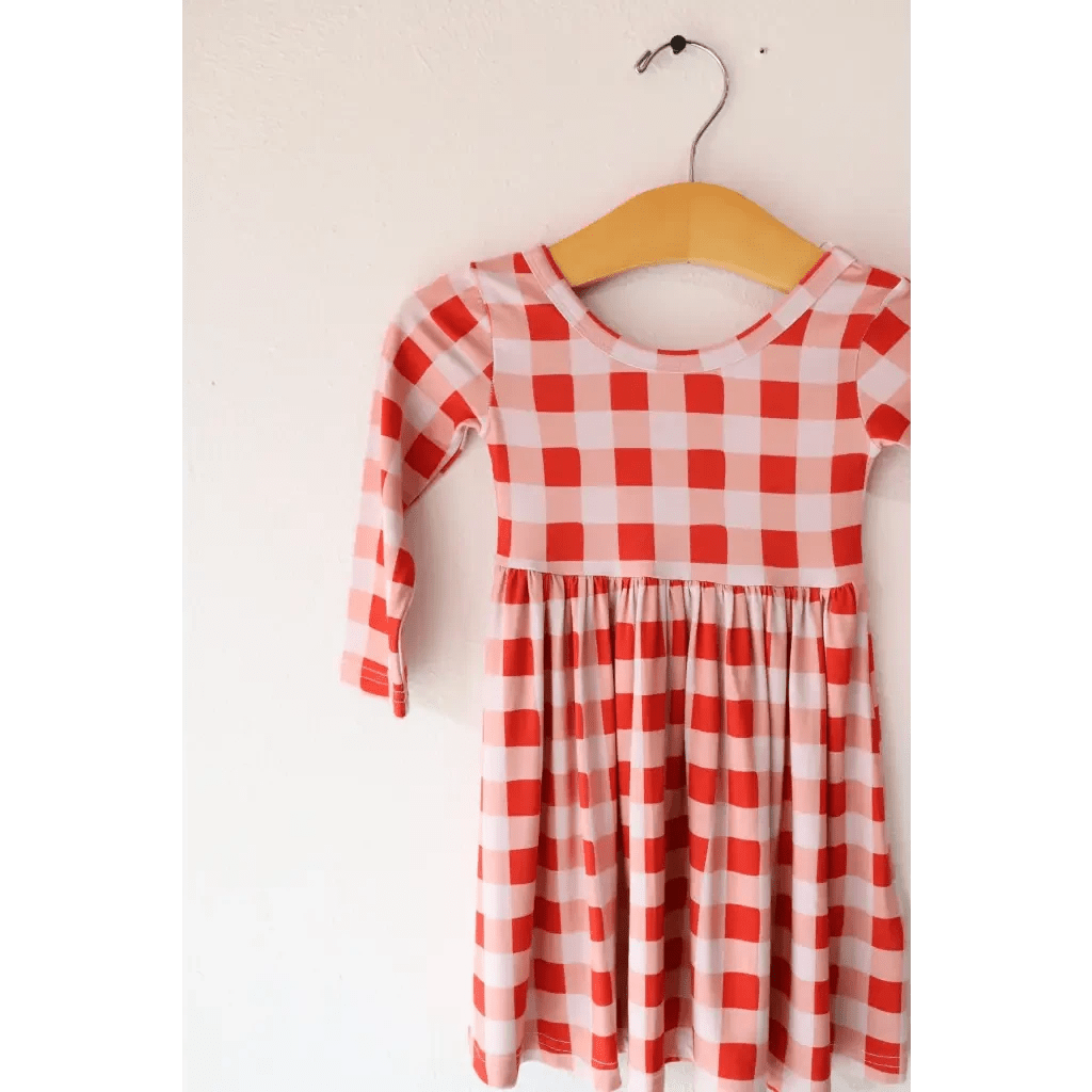 Kit Gingham Plaid Dress | Bamboo by Polished Prints
