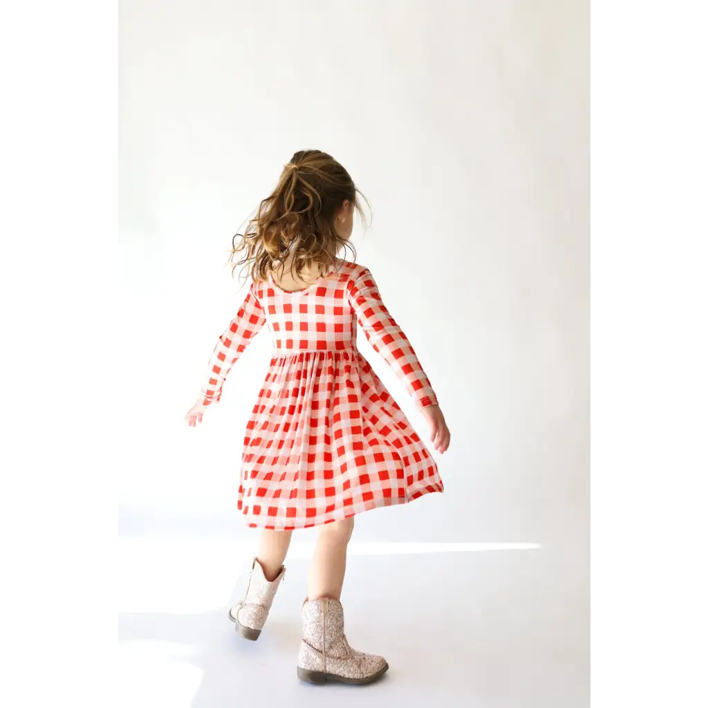 Kit Gingham Plaid Dress | Bamboo