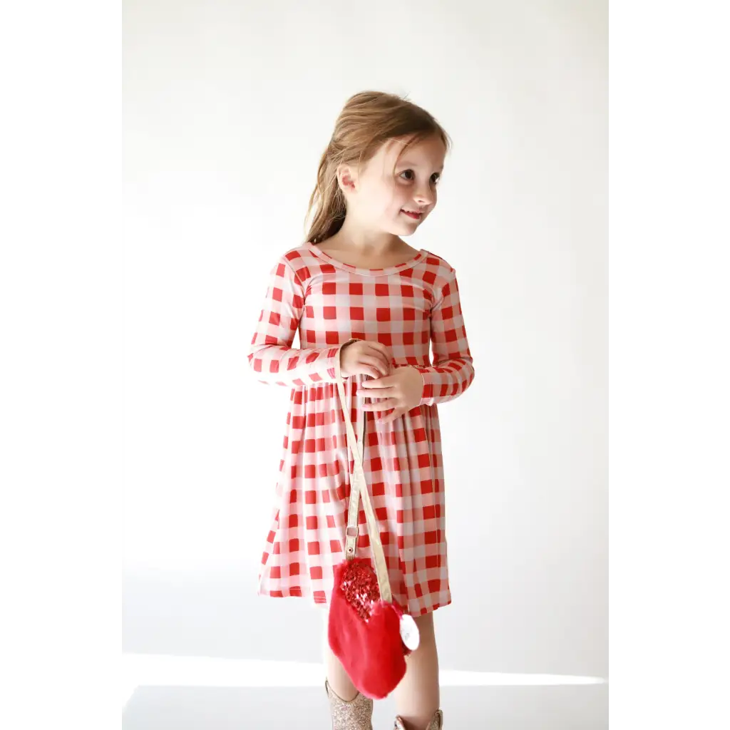 Kit Gingham Plaid Dress | Bamboo