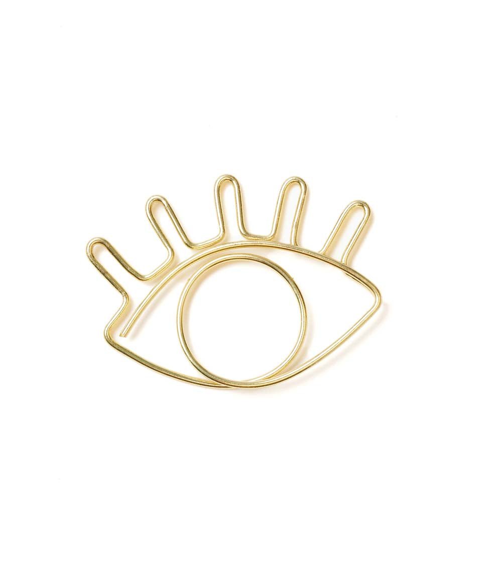 Kitaab Evil Eye Wire Bookmark - Gold HME stock line La Vie Bien Kitaab Evil Eye Wire Bookmark - Gold