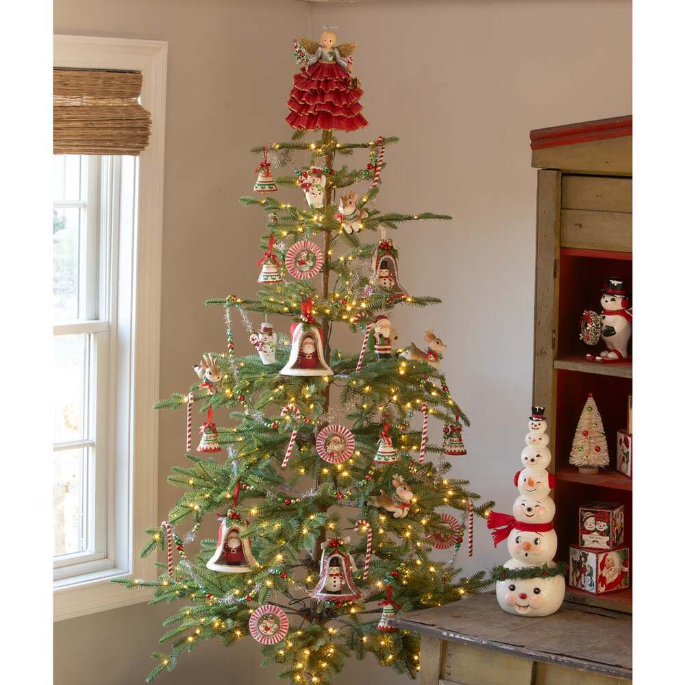 Kitschmas Fun Set/2 Bell Ornaments by Bethany Lowe Designs Seasonal Decor, Christmas La Vie Bien Kitschmas Fun Set/2 Bell Ornaments by Bethany Lowe Designs