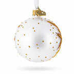 National Map of Ukraine Glass Ball Christmas Ornament 4 Inches