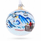 Verbier Ski Resort, Switzerland Glass Ball Christmas Ornament