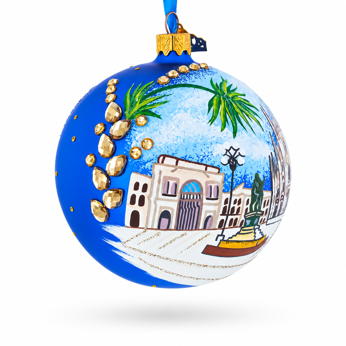 Duomo di Milano, Milan, Italy Glass Ball Christmas Ornament 4 Inches