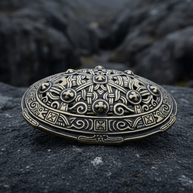 Klein Viking Celtic Brooch - Bronze Historical Reproduction Pin Brooch La Vie Bien Klein Viking Celtic Brooch - Bronze Historical Reproduction Pin