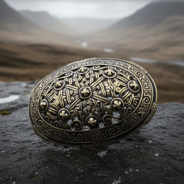 Klein Viking Celtic Brooch - Bronze Historical Reproduction Pin Brooch La Vie Bien Klein Viking Celtic Brooch - Bronze Historical Reproduction Pin