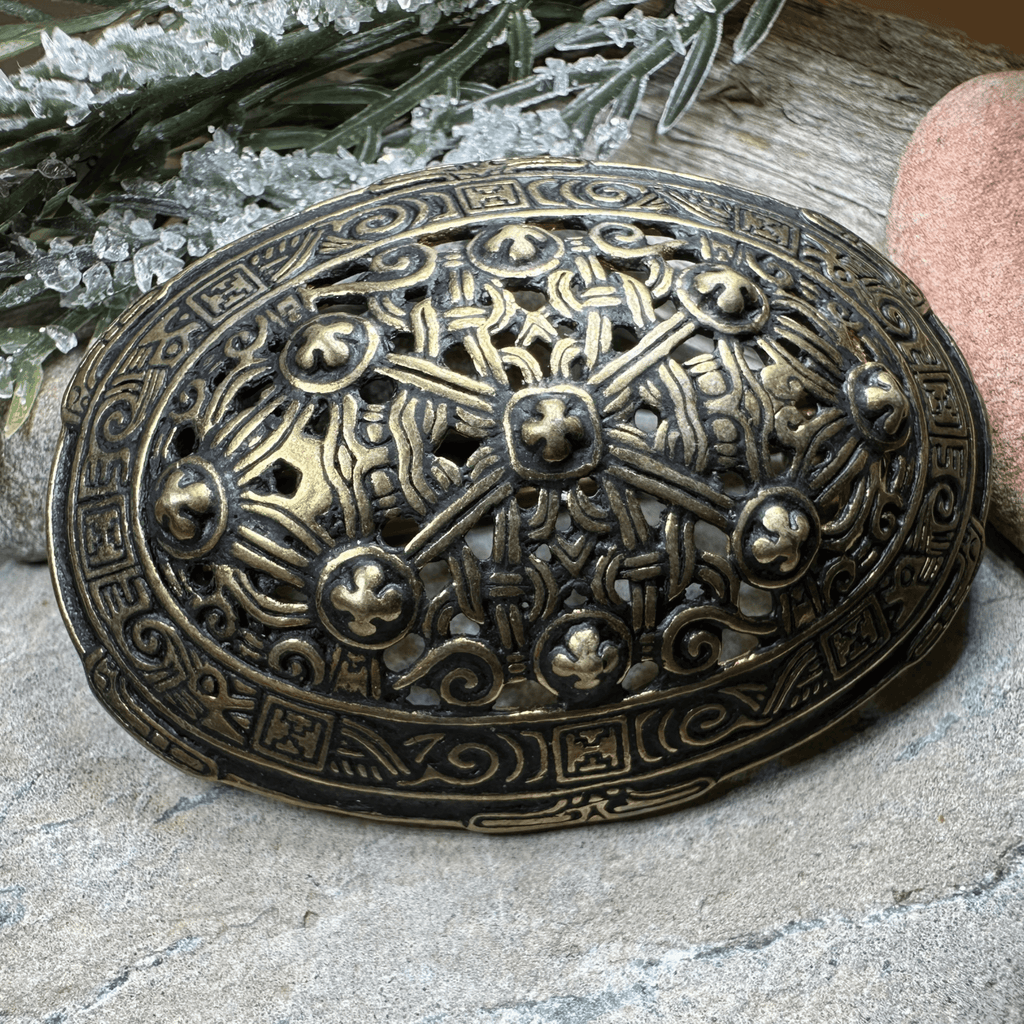 Klein Viking Celtic Brooch - Bronze Historical Reproduction Pin Brooch La Vie Bien Klein Viking Celtic Brooch - Bronze Historical Reproduction Pin