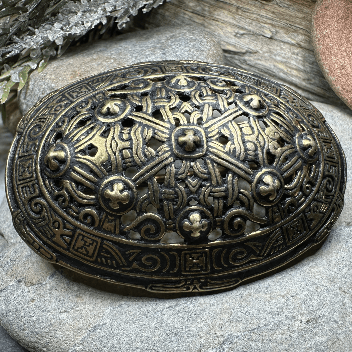 Klein Viking Celtic Brooch - Bronze Historical Reproduction Pin Brooch La Vie Bien Klein Viking Celtic Brooch - Bronze Historical Reproduction Pin