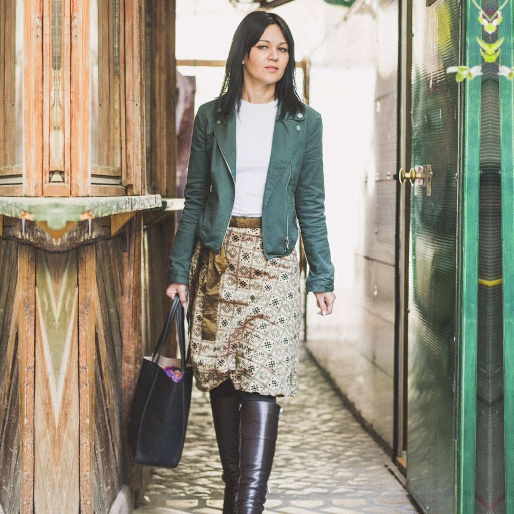 Knee-Length: "Mini" Sari Wrap Skirts Clothing and Accessories La Vie Bien Knee-Length: "Mini" Sari Wrap Skirts