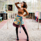 Knee-Length: "Mini" Sari Wrap Skirts Clothing and Accessories La Vie Bien Knee-Length: "Mini" Sari Wrap Skirts
