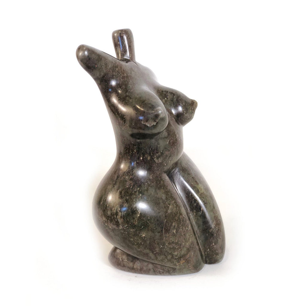 Kneeling Stone Goddess Figure La Vie Bien Kneeling Stone Goddess Figure