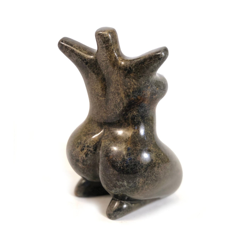 Kneeling Stone Goddess Figure La Vie Bien Kneeling Stone Goddess Figure