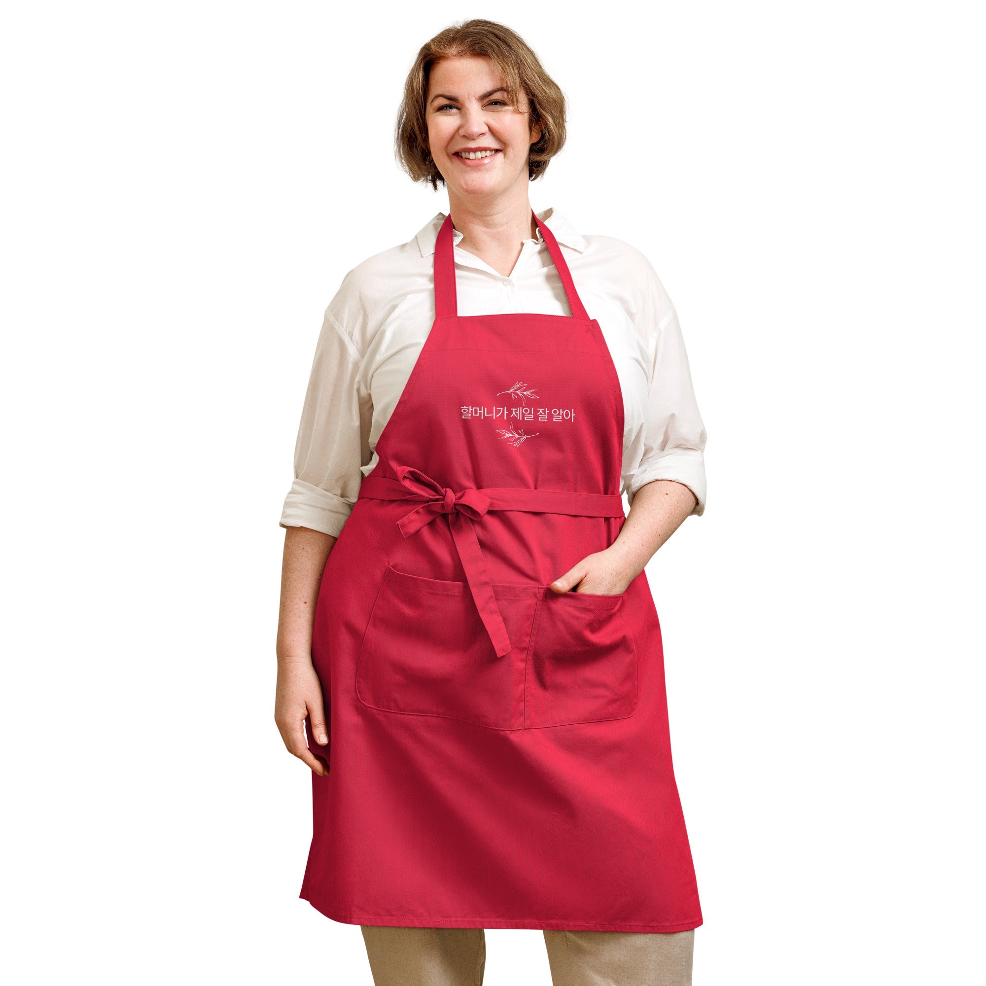 Korean Grandma knows best Organic cotton apron Apron La Vie Bien Korean Grandma knows best Organic cotton apron