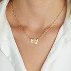 Korean Paperclip Name Necklace La Vie Bien Korean Paperclip Name Necklace