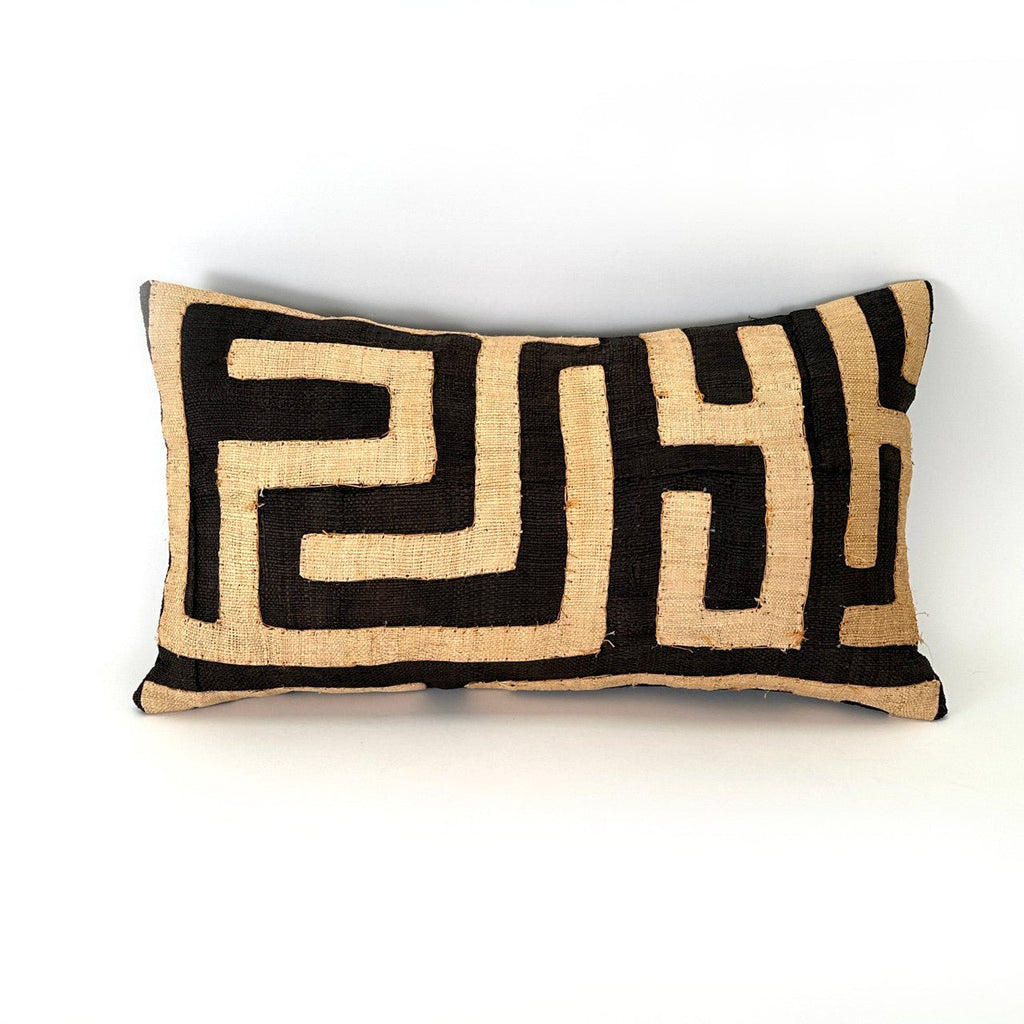 Kuba Cloth Pillow Cover - Rectangular La Vie Bien Kuba Cloth Pillow Cover - Rectangular