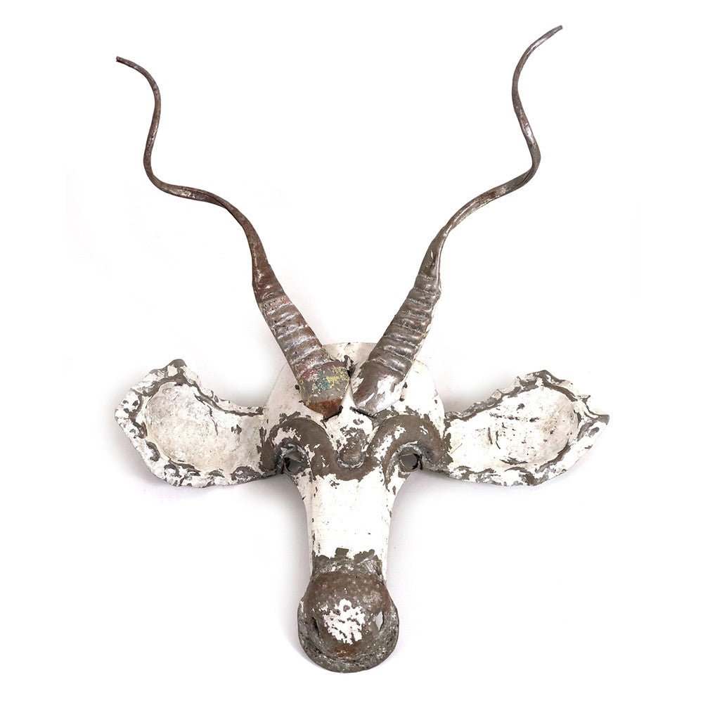Kudu Animal Mask - Recycled Metal Wall Art La Vie Bien Kudu Animal Mask - Recycled Metal Wall Art