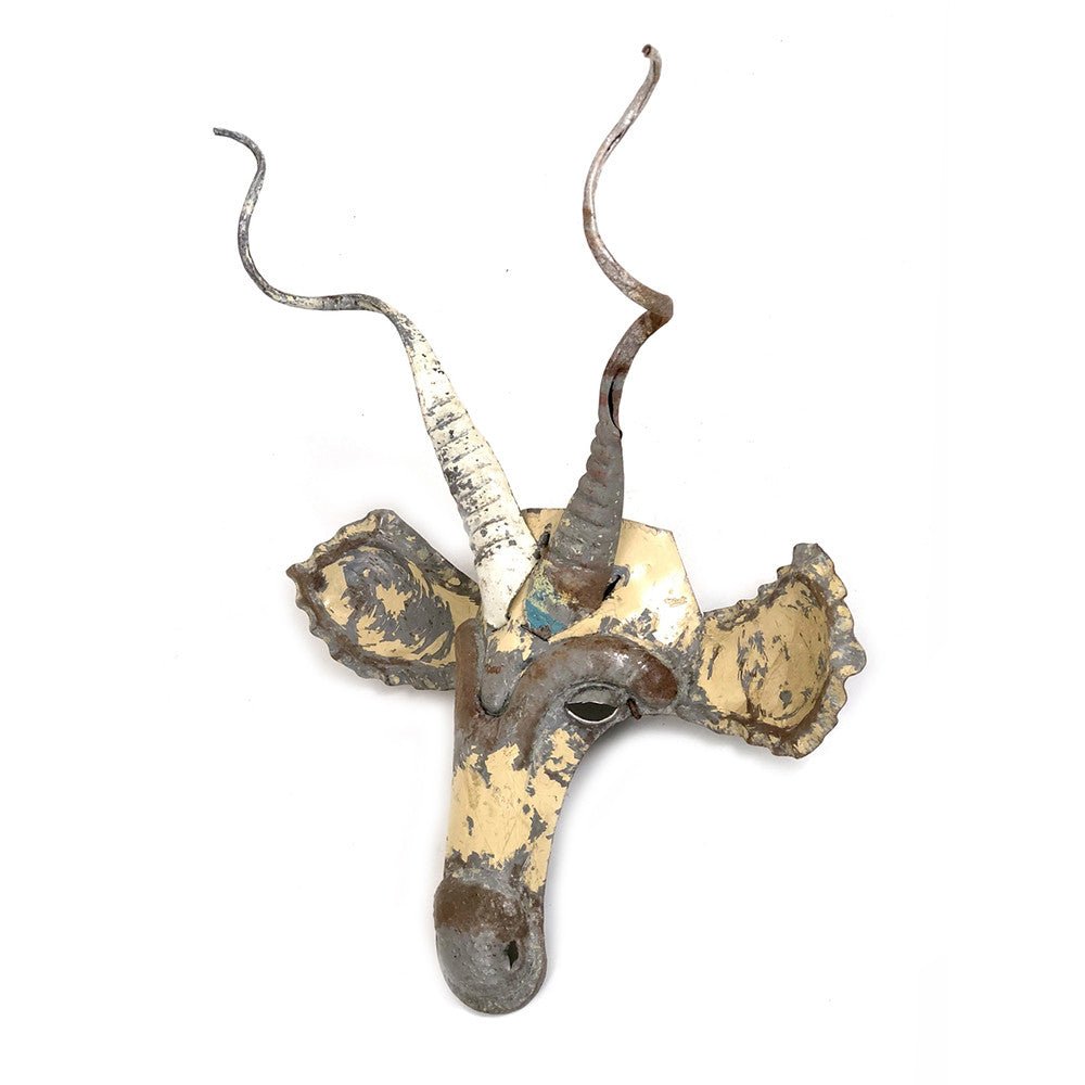 Kudu Animal Mask - Recycled Metal Wall Art La Vie Bien Kudu Animal Mask - Recycled Metal Wall Art