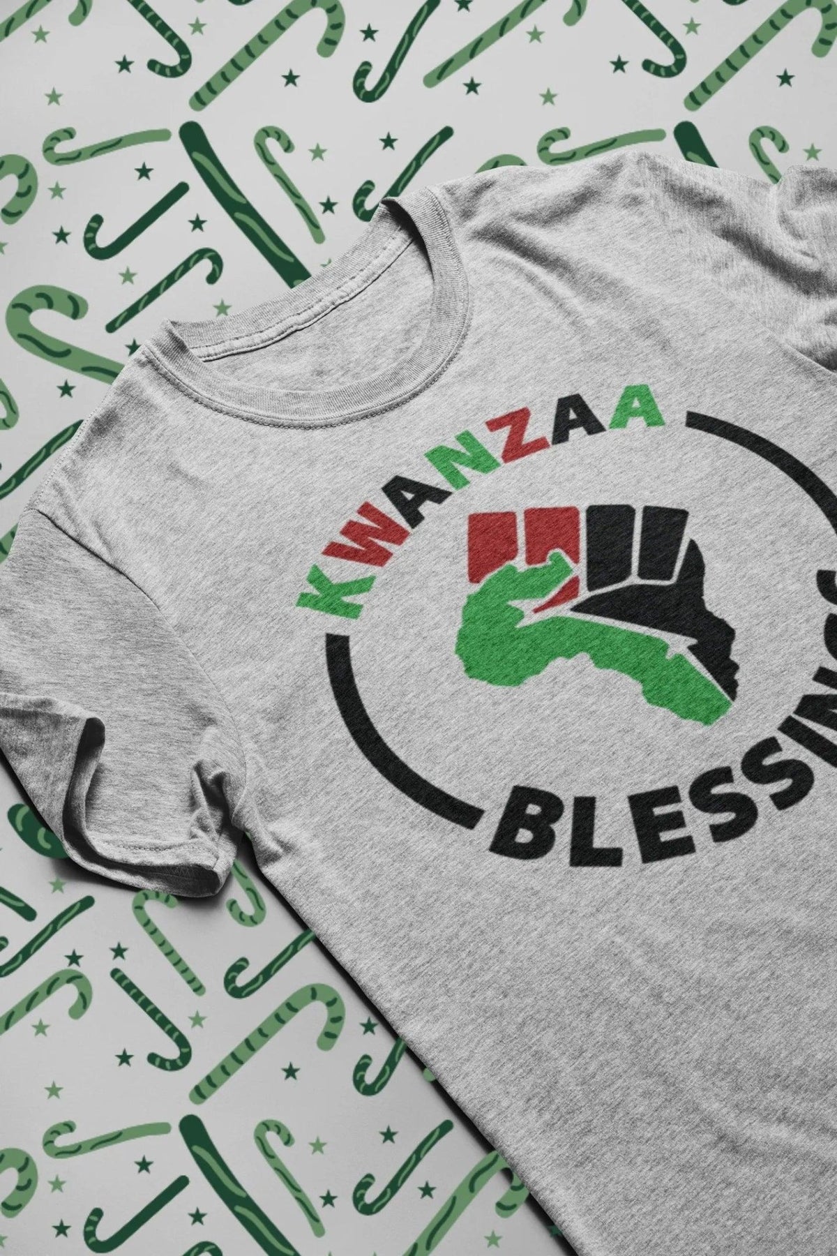 Kwanzaa Blessings Holiday Graphic Tee Graphic Tee La Vie Bien Kwanzaa Blessings Holiday Graphic Tee
