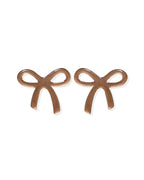 Kylie Bow Earrings - Espresso
