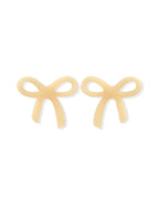 Kylie Bow Earrings - Latte