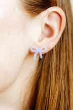 Kylie Bow Earrings - Lavender Haze