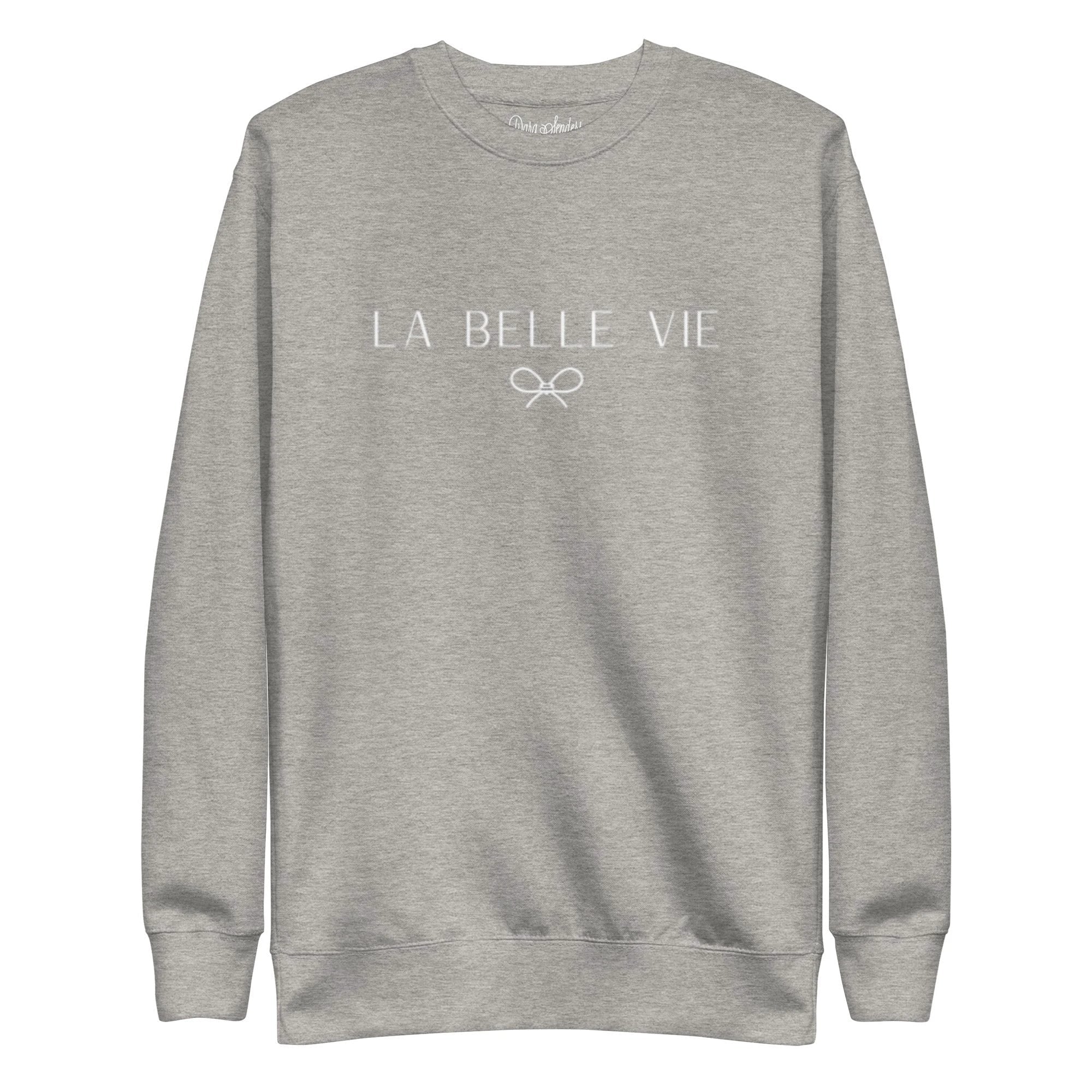 LA BELLE VIE SWEATSHIRT • EMBROIDERED PULLOVER by DARA SENDERS