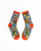 La Dolce Vita Black Sheer Crew Sock by Sock Candy