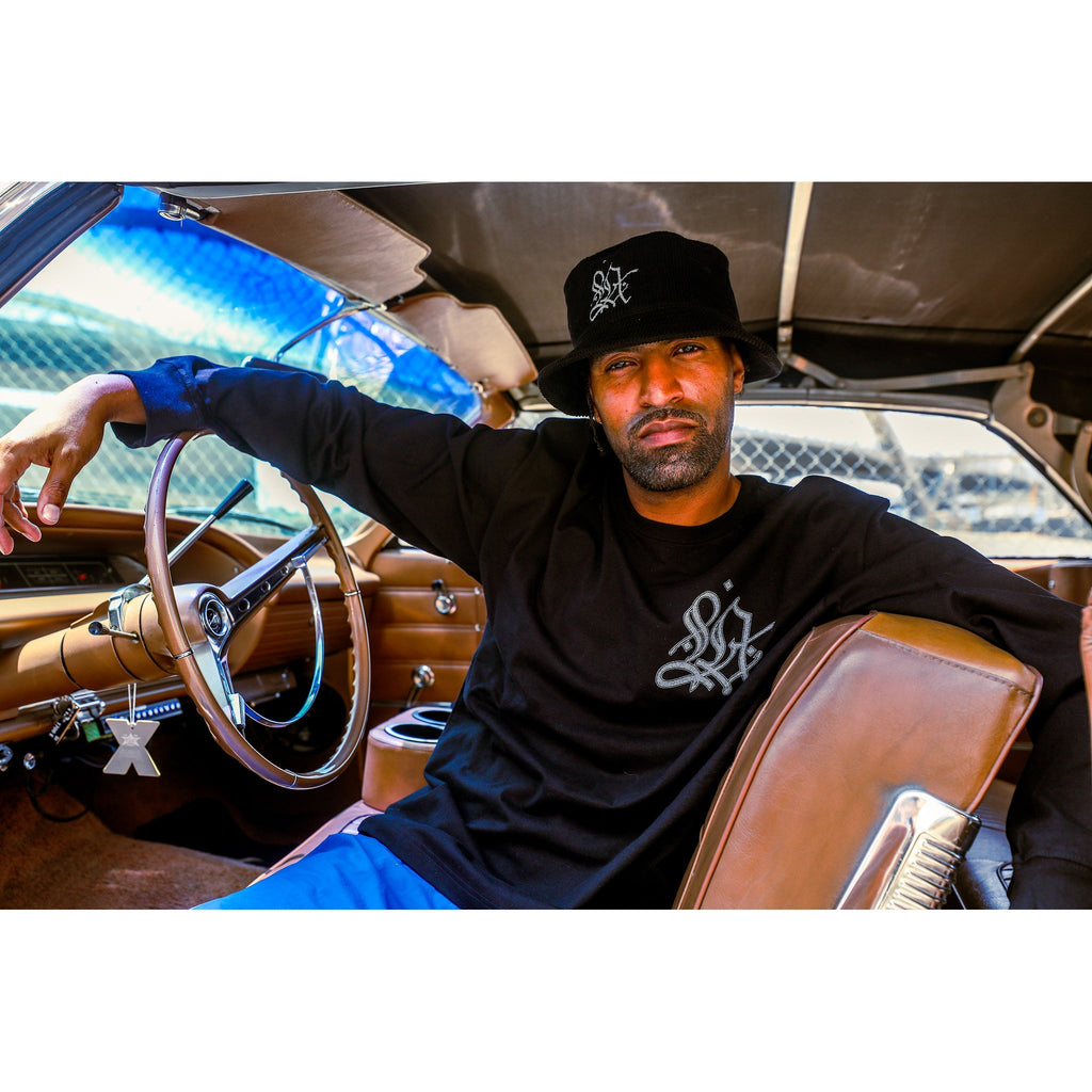 L.A. Graffiti Black Book Corduroy Bucket Hat APPAREL La Vie Bien L.A. Graffiti Black Book Corduroy Bucket Hat