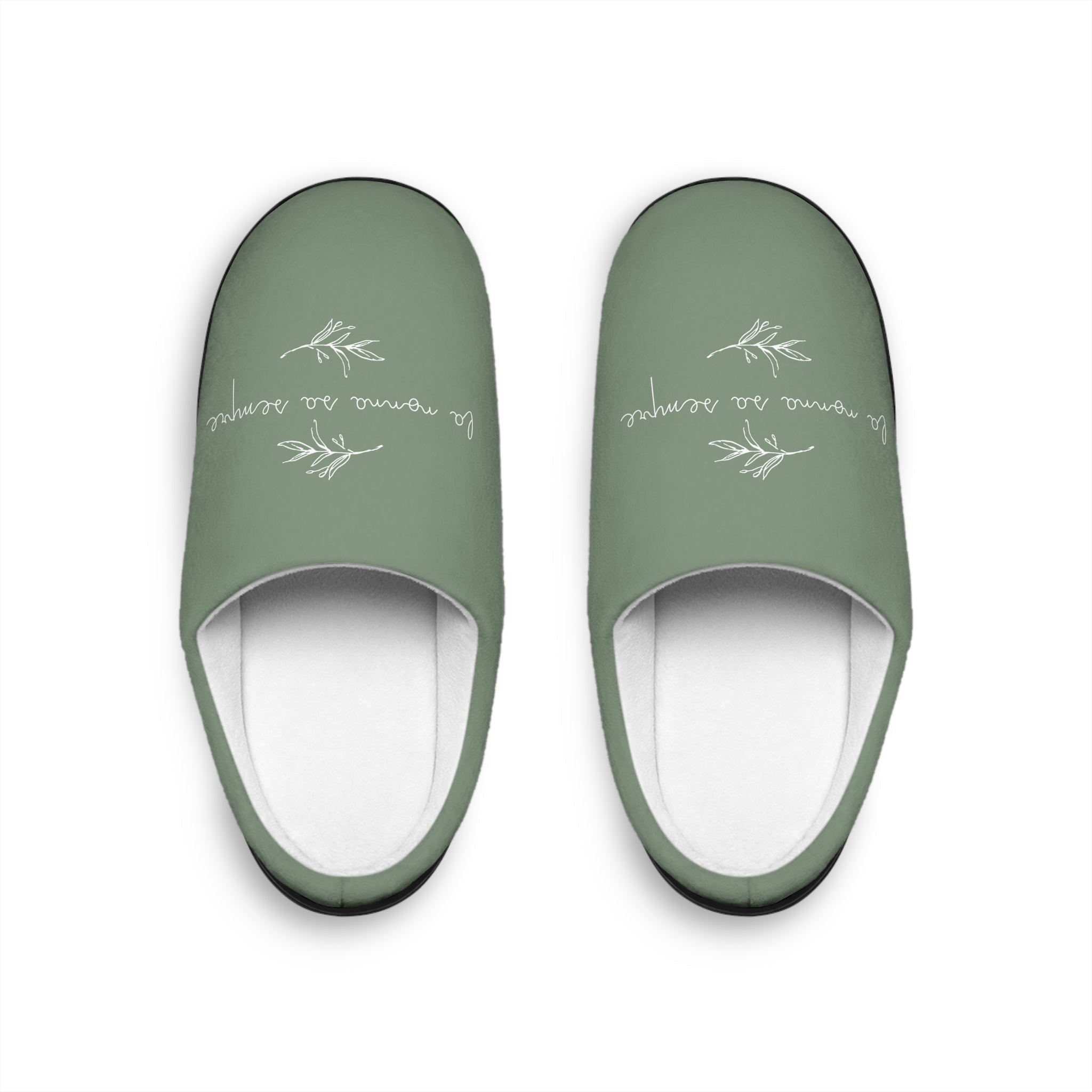 La nonna sa sempre Italian grandma knows best sage green slippers Slippers La Vie Bien La nonna sa sempre Italian grandma knows best sage green slippers