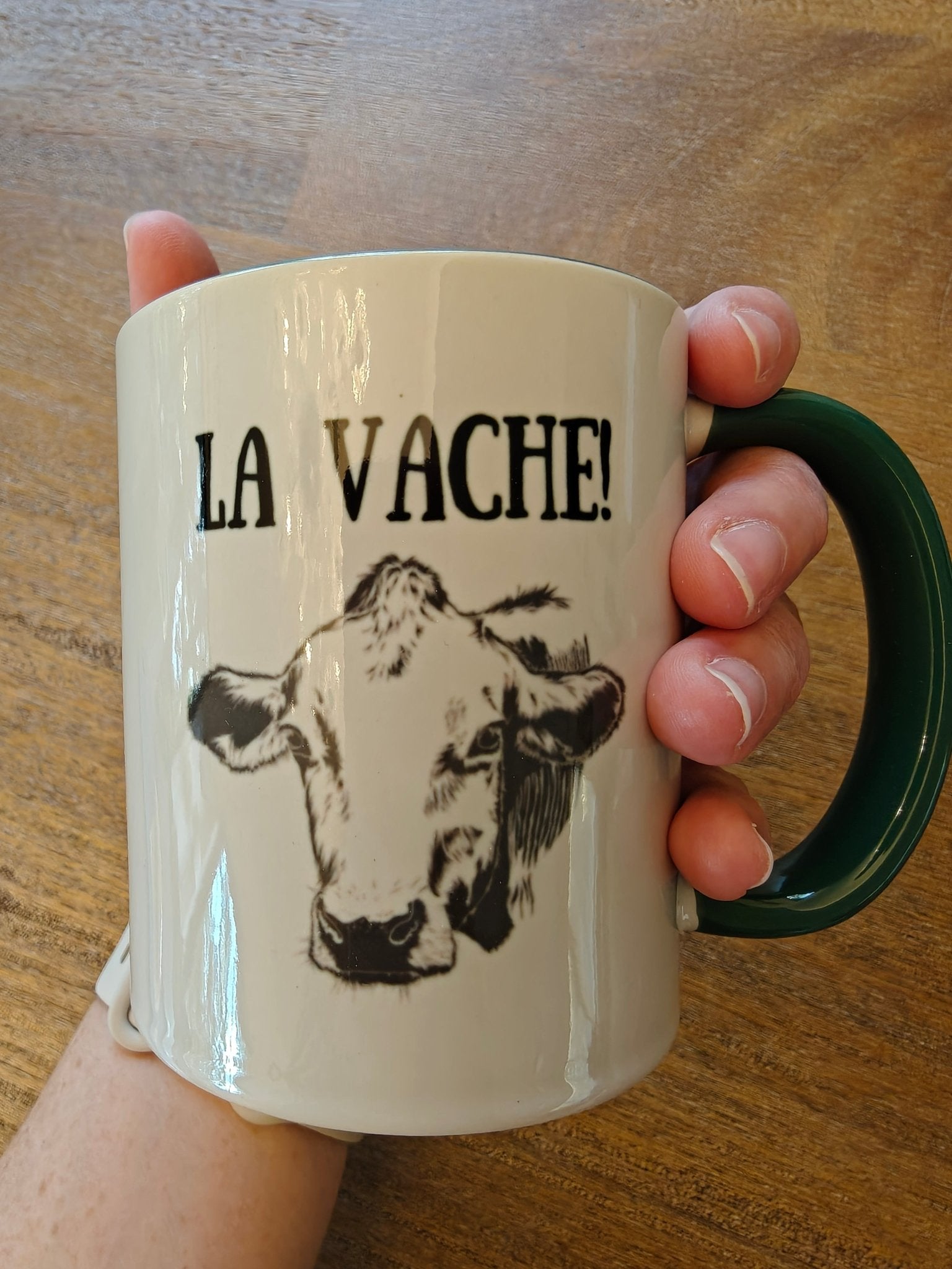 La Vache! Funny French expression Cow Mug gift Mug La Vie Bien La Vache! Funny French expression Cow Mug gift