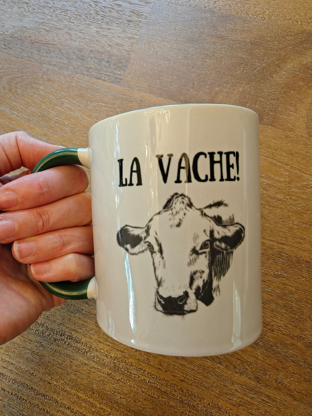 La Vache! Funny French expression Cow Mug gift Mug La Vie Bien La Vache! Funny French expression Cow Mug gift