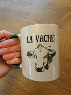 La Vache! Funny French expression Cow Mug gift Mug La Vie Bien La Vache! Funny French expression Cow Mug gift