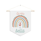 La vida es bella Spanish Rainbow Pennant Wall Art, Positive Affirmation Decor, Children's Room Wall Hanging, Gift for Spanish speakers Home Decor La Vie Bien La vida es bella Spanish Rainbow Pennant Wall Art, Positive Affirmation Decor, Children's Room Wall Hanging, Gift for Spanish speakers