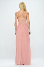 Lace Detail Bustier Floor Length Maxi Dress Dress La Vie Bien Lace Detail Bustier Floor Length Maxi Dress