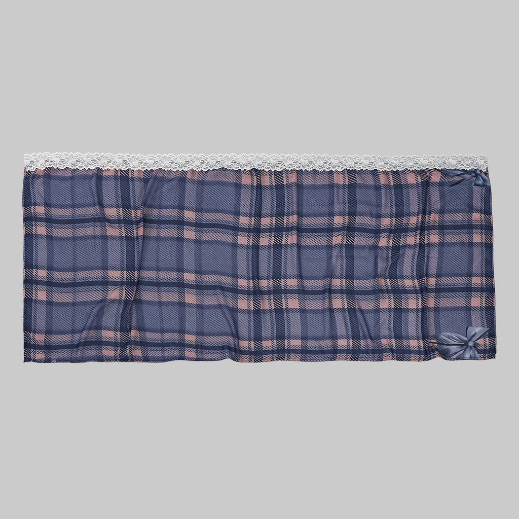 Lace Trim Print Hijab Shawl(MH231)