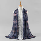 Lace Trim Print Hijab Shawl(MH231) La Vie Bien Lace Trim Print Hijab Shawl(MH231)