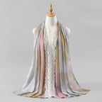 Lace Trim Print Hijab Shawl(MH231) La Vie Bien Lace Trim Print Hijab Shawl(MH231)