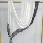 Lace Trim Rayon Hijab Scarf(MH211)