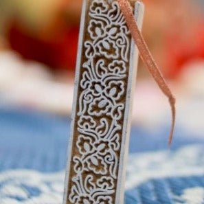 Lace Wooden Block Ornament