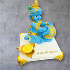 Laddu Gopal Ji on Marble Chowki La Vie Bien Laddu Gopal Ji on Marble Chowki