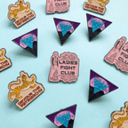 Ladies Fight Club Enamel Pin Victorian Funny Lapel Pin Brooches & Lapel Pins La Vie Bien Ladies Fight Club Enamel Pin Victorian Funny Lapel Pin