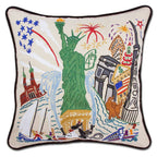 Lady Liberty Hand - Embroidered Pillow Pillows La Vie Bien Lady Liberty Hand - Embroidered Pillow