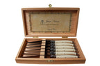 Laguiole Ivory Knives Cutlery Set in Presentation Box, Set of 6 by White Cliff Studio