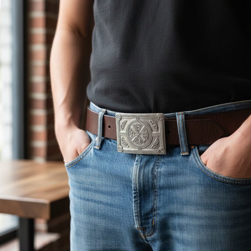 Laird Celtic Kilt Belt Buckle - Handmade in Scotland Belt Buckle La Vie Bien Laird Celtic Kilt Belt Buckle - Handmade in Scotland