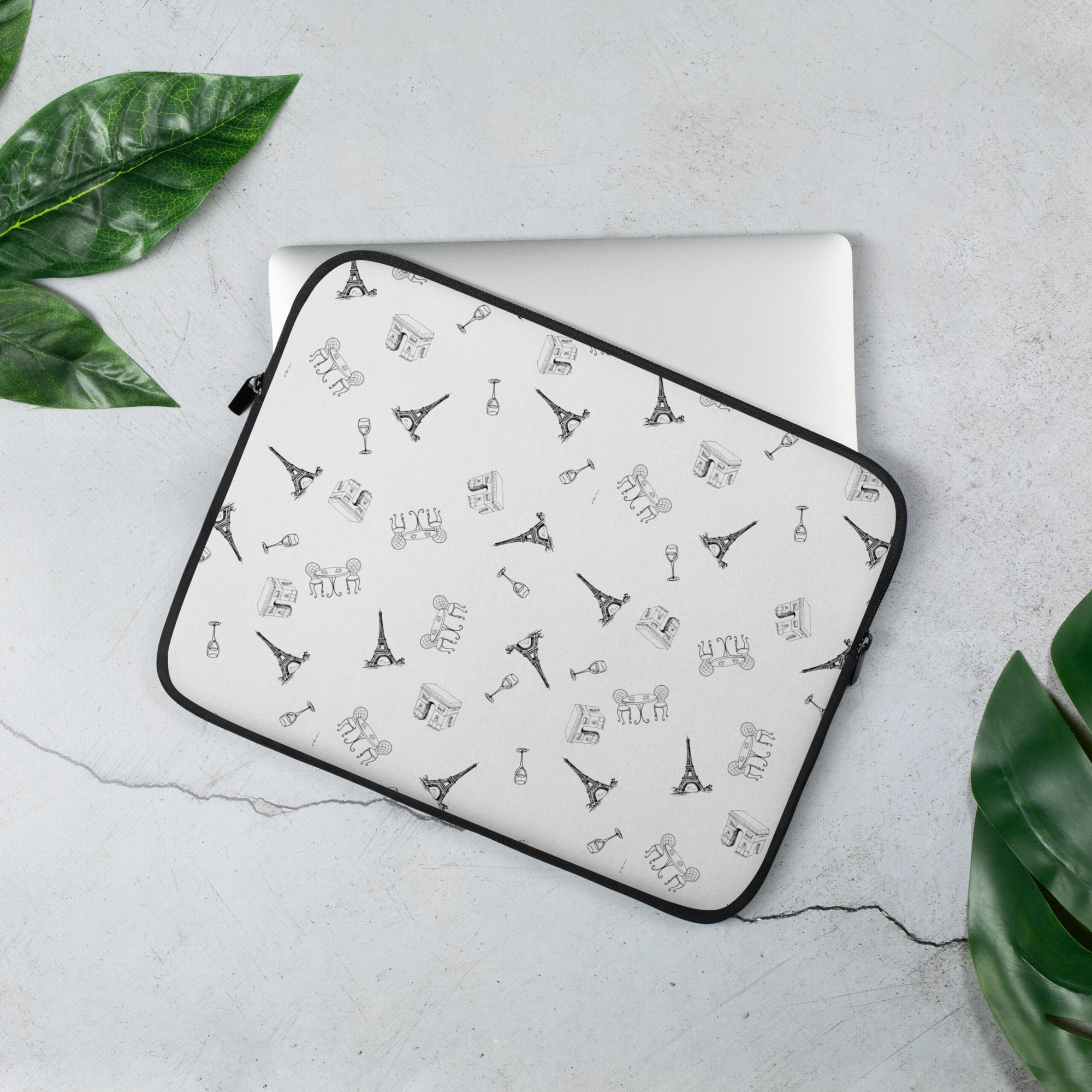 Paris chic Laptop Sleeve (13" or 15")