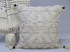 Large 22"x 22" Beige Throw Pillow for couch Home Furnishings La Vie Bien Large 22"x 22" Beige Throw Pillow for couch