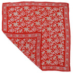 Large 39" Hand Dyed Batik Bandana, 100% Soft Cotton, Fiery Flora Bandanas La Vie Bien Large 39" Hand Dyed Batik Bandana, 100% Soft Cotton, Fiery Flora