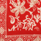 Large 39" Hand Dyed Batik Bandana, 100% Soft Cotton, Fiery Flora Bandanas La Vie Bien Large 39" Hand Dyed Batik Bandana, 100% Soft Cotton, Fiery Flora