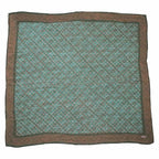 Large 39" Hand Dyed Batik Bandana, 100% Soft Cotton, Leaf Grid Bandanas La Vie Bien Large 39" Hand Dyed Batik Bandana, 100% Soft Cotton, Leaf Grid