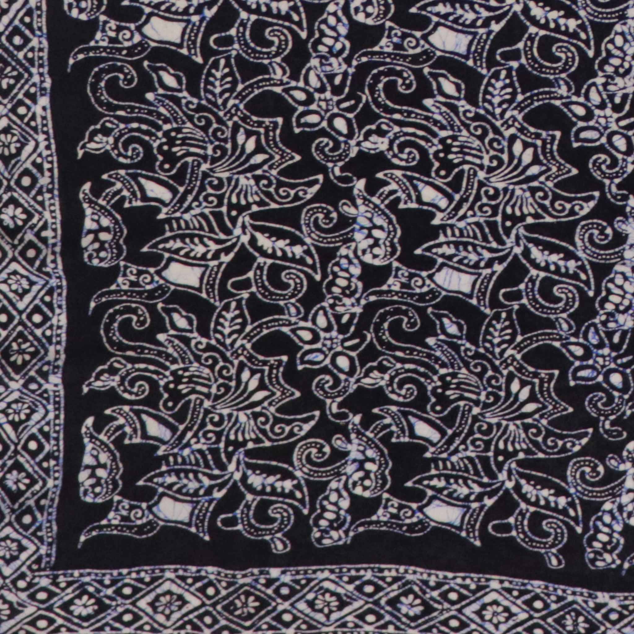Large 39" Hand Dyed Batik Bandana, 100% Soft Cotton, Wings, Blue Bandanas La Vie Bien Large 39" Hand Dyed Batik Bandana, 100% Soft Cotton, Wings, Blue